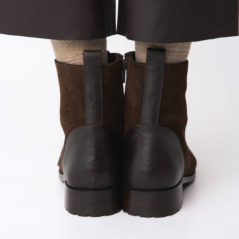 Botín Mujer con Cordones Satur