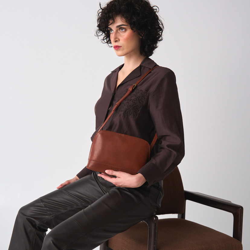 Bolsa Média de Couro