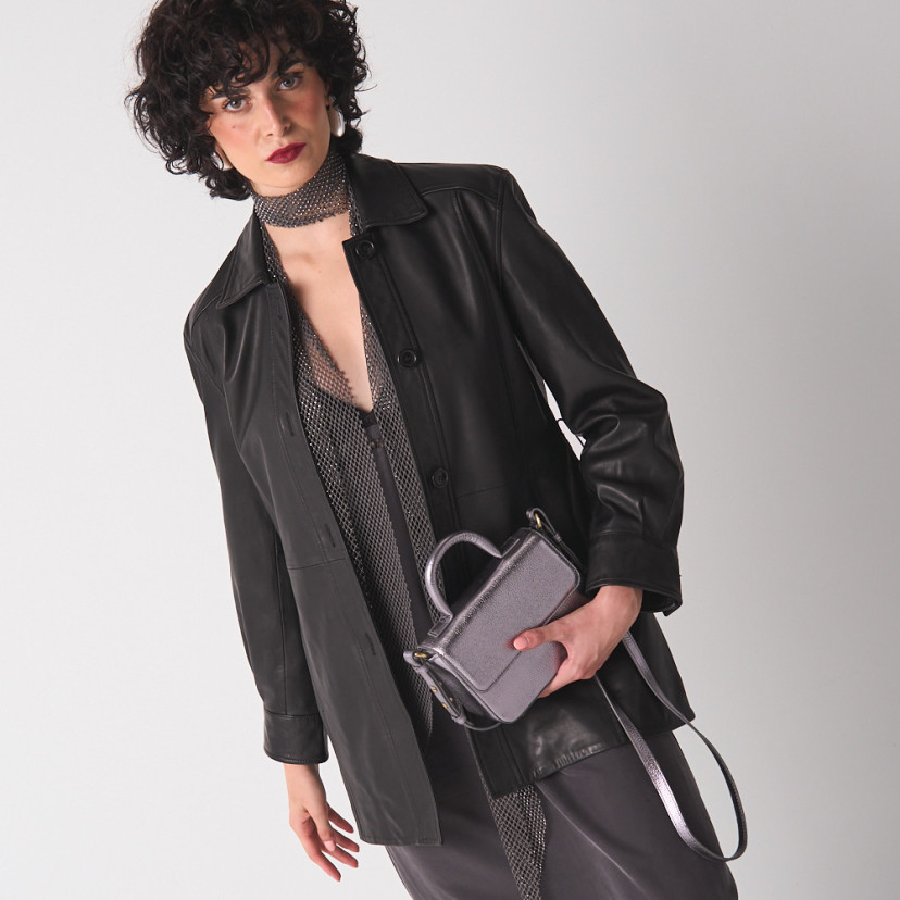 Petit Sac en Cuir Armé
