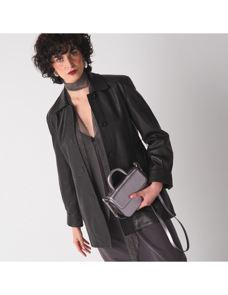 Small Armored Leather Bag