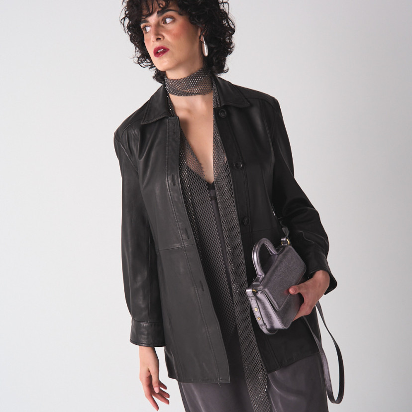 Petit Sac en Cuir Armé