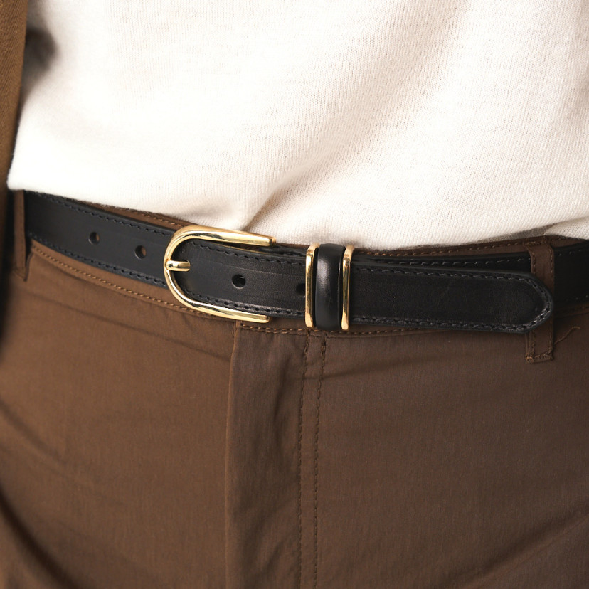 Ceinture Femme en Cuir à Triple Passant