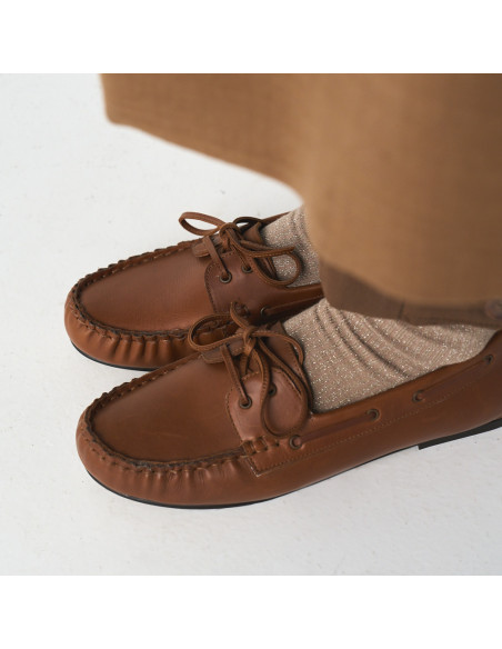 Women's Leather Boat Shoes Marina