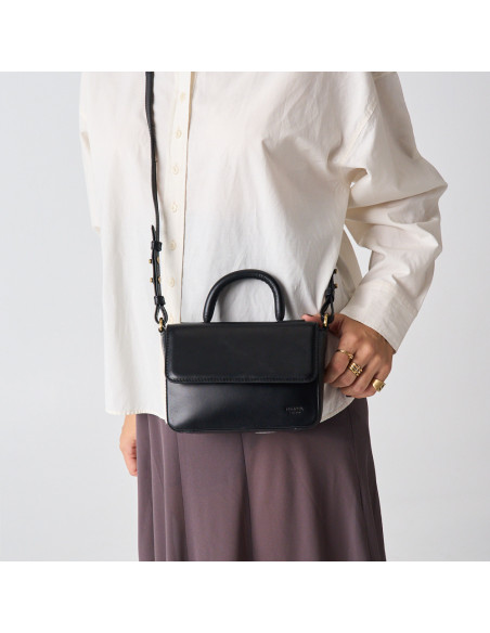 Bolsa Pequena de Couro Estruturada