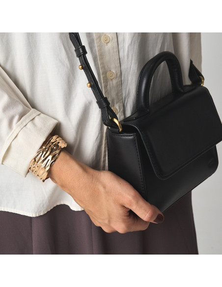 Small Armored Leather Bag