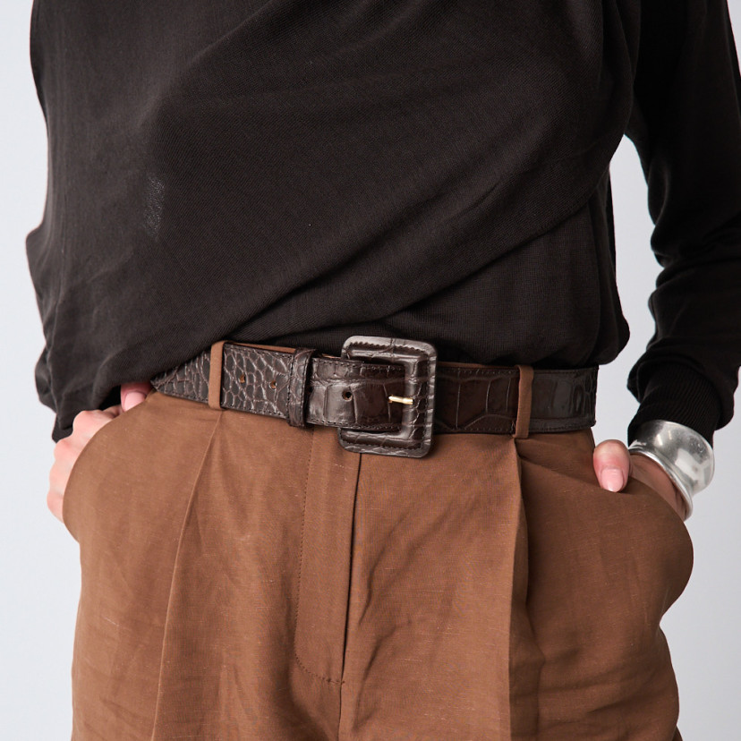 Large ceinture pour femme en cuir...