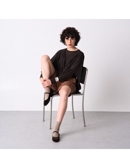 Mary Jane Scarpe in Velluto Teresa