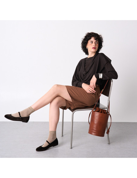 Mary Jane Scarpe in Velluto Teresa