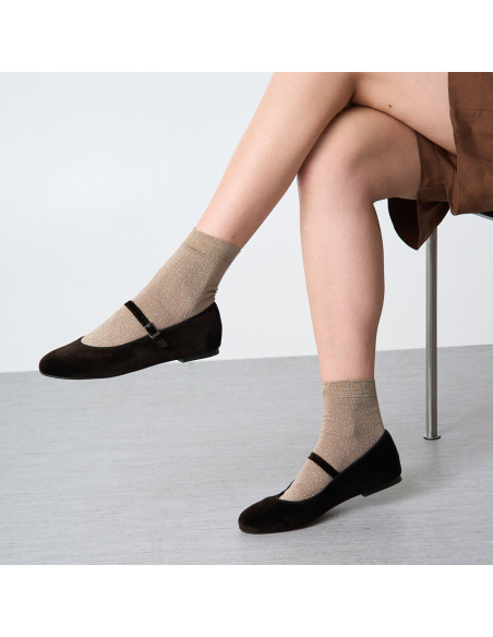 Mary Jane Scarpe in Velluto Teresa