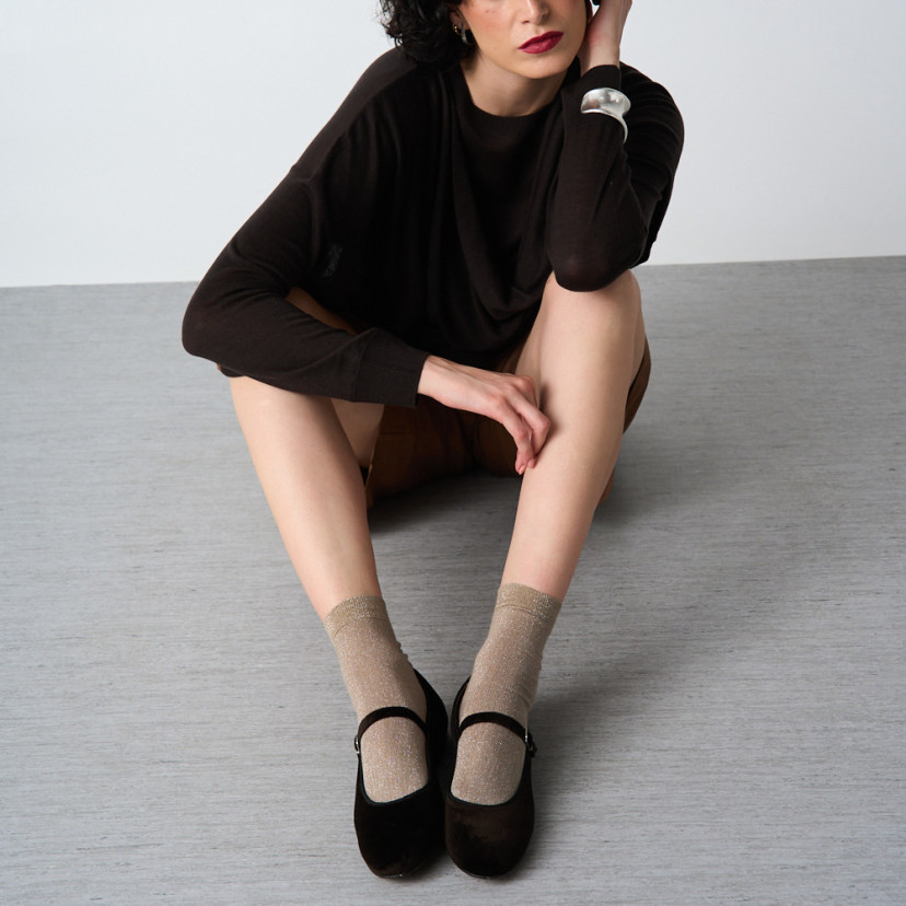 Mary Jane Scarpe in Velluto Teresa