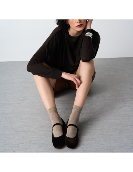 Mary Jane Scarpe in Velluto Teresa