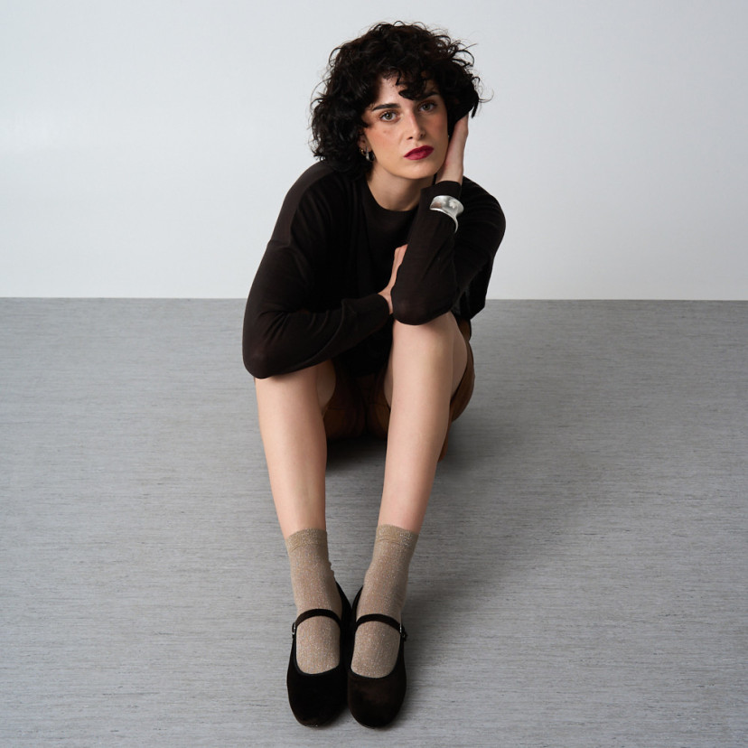 Mary Jane Scarpe in Velluto Teresa