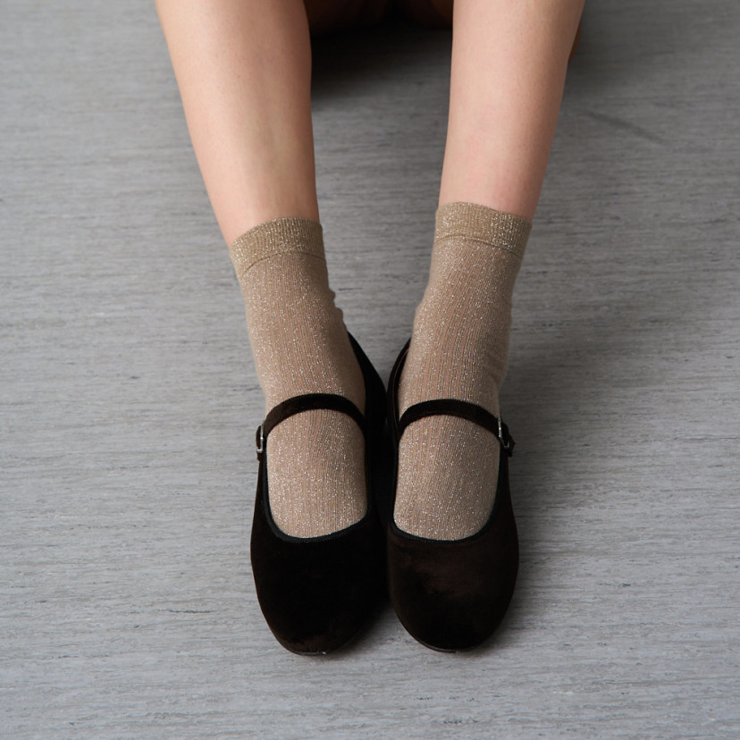 Mary Jane Scarpe in Velluto Teresa