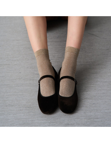 Mary Jane Scarpe in Velluto Teresa