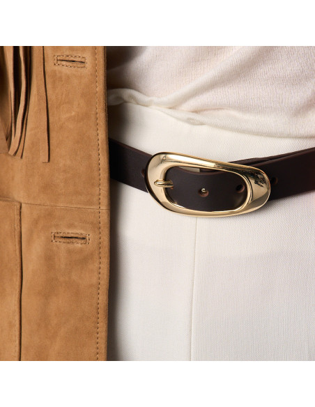 Ceinture Femme en Cuir avec Boucle Elegant