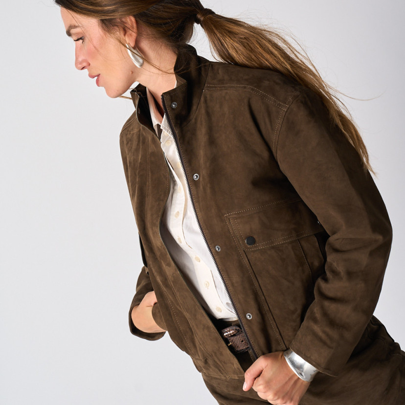 Chaqueta Bomber Ante