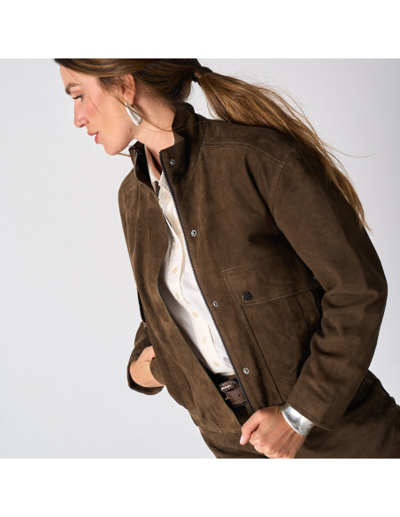 Chaqueta Bomber Ante