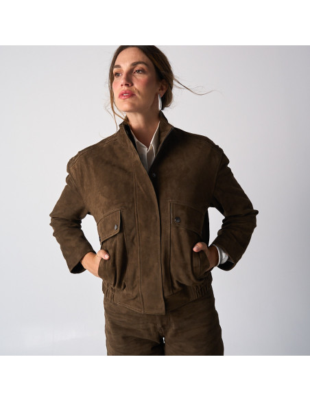 Chaqueta Bomber Ante