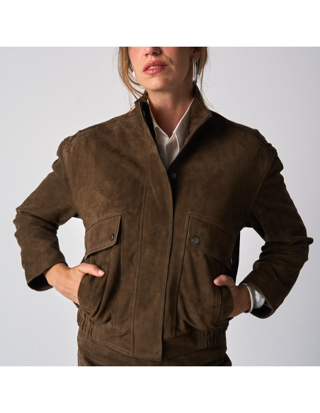 Chaqueta Bomber Ante