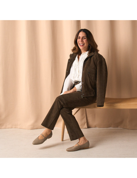 Chaqueta Bomber de Ante