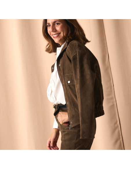 Chaqueta Bomber Ante