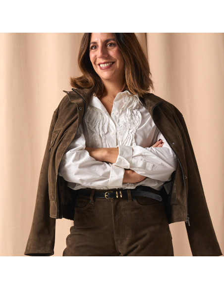 Chaqueta Bomber de Ante