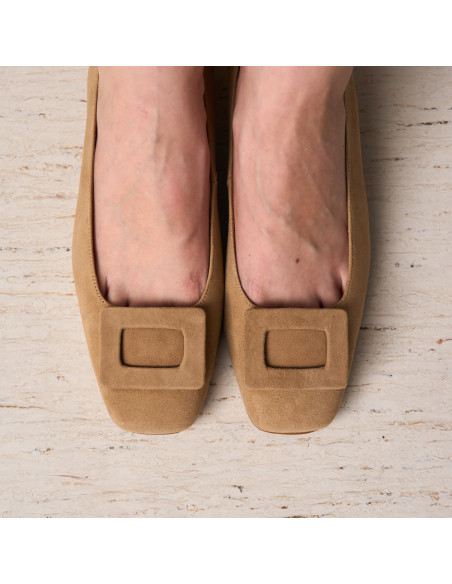 Carmen Square-Toe Ballet Flat
