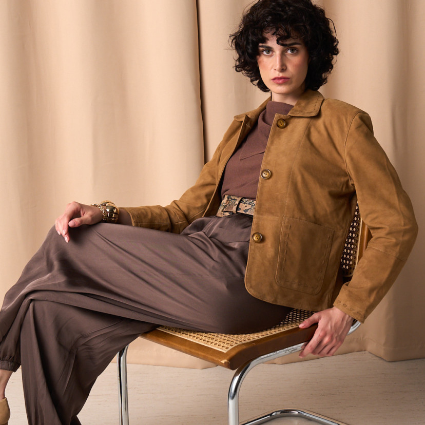 Women's Leather Jacket Seams
