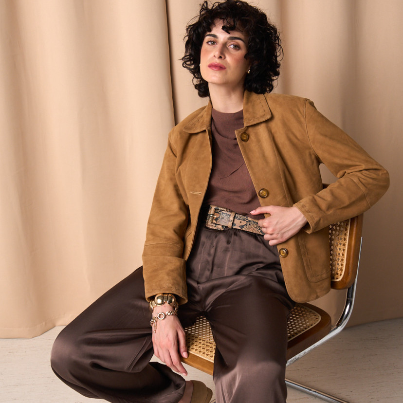 Women's Leather Jacket Seams