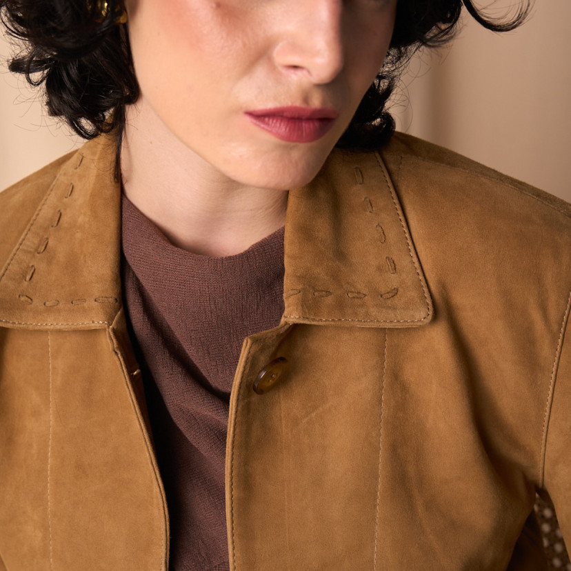 Women's Leather Jacket Seams