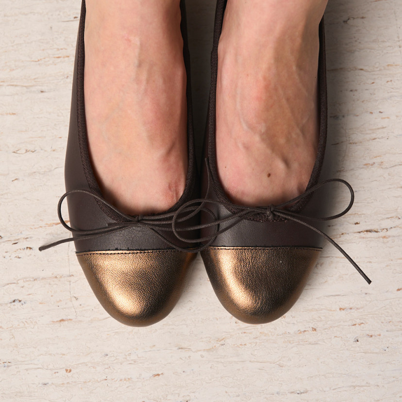 Ballerine en Cuir à Bout Julia