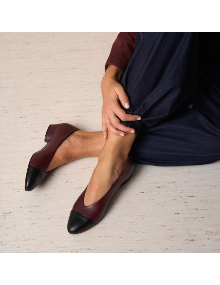 Décolleté Ameliè con tacco punta Bicolore