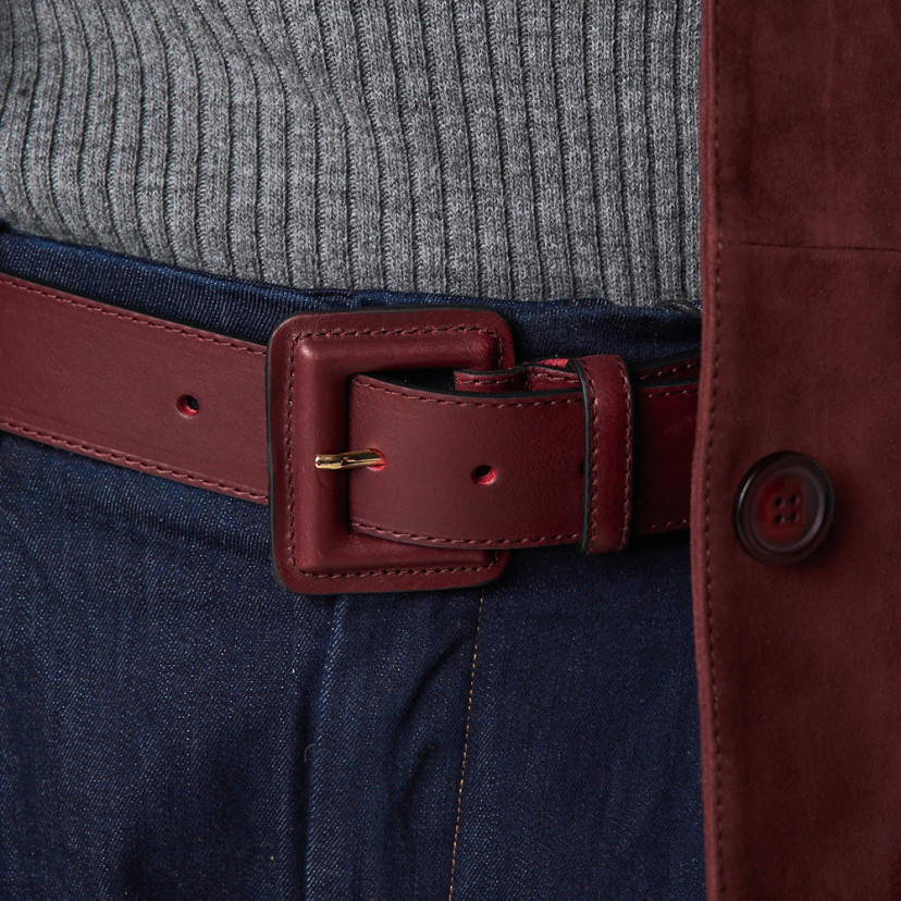Large ceinture pour femme en cuir...