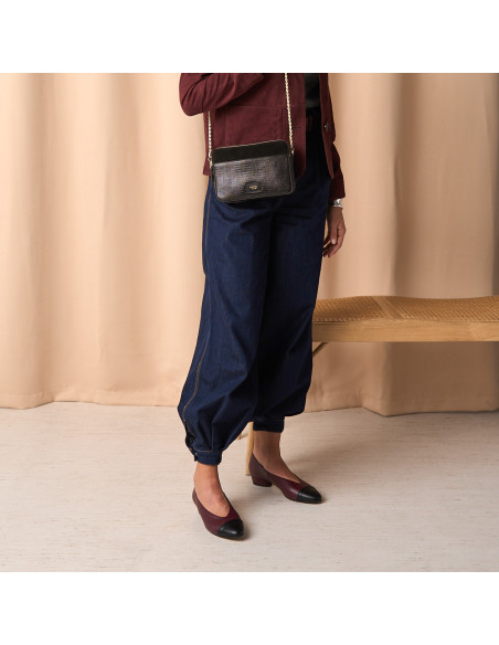 Sac Femme en Cuir avec Chaîne Dorée Olivia