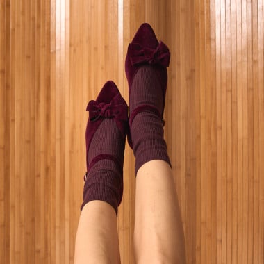 Velvet Mary Jane with Bow... 2