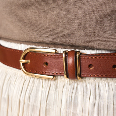 Women's Leather Belt with... 2