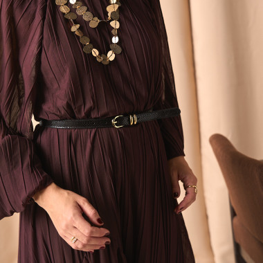 Cinto Estreito de Pele para... 2