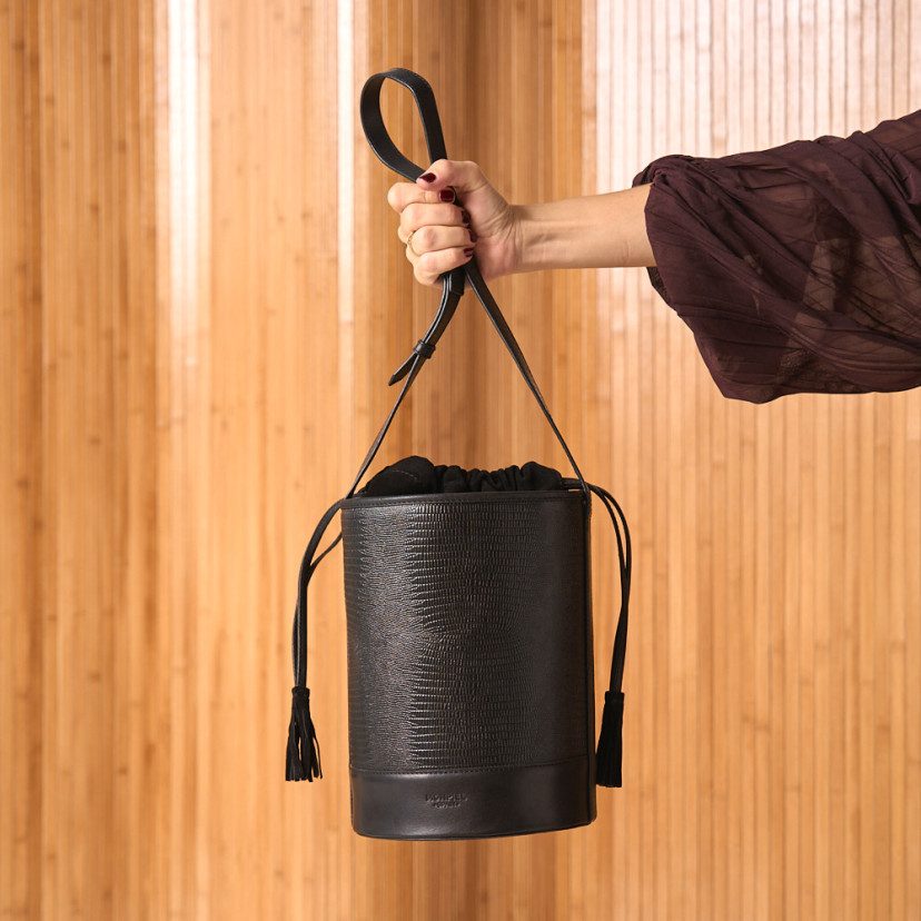 Borsa a secchiello rotonda