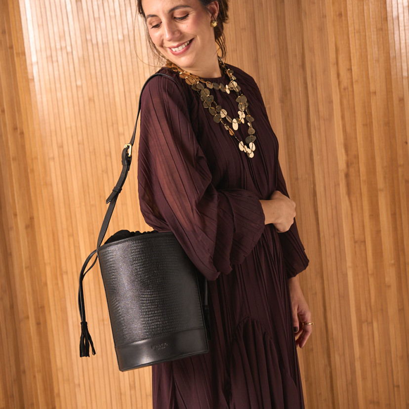 Bolso Redondo Cubo
