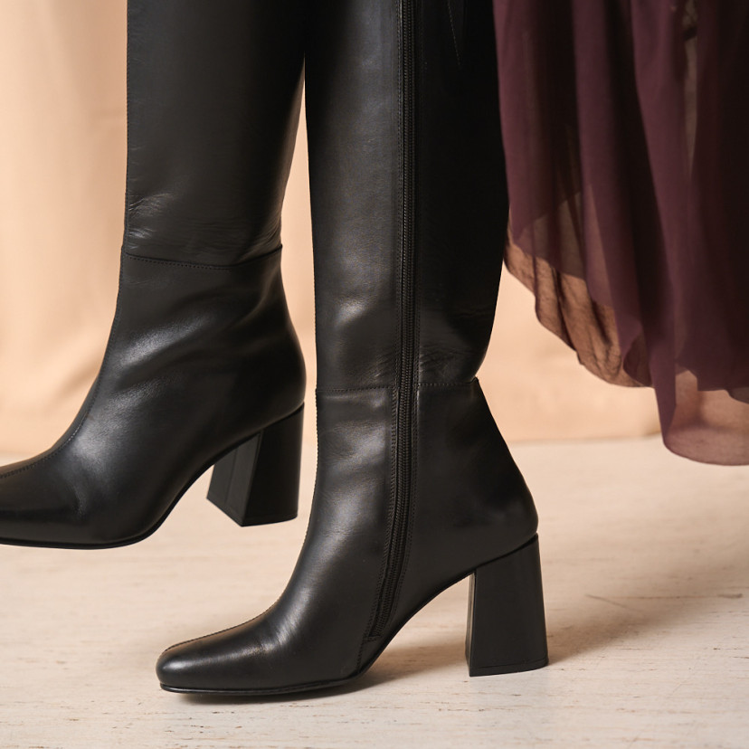 Hoher Stiefel mit Absatz Casilda