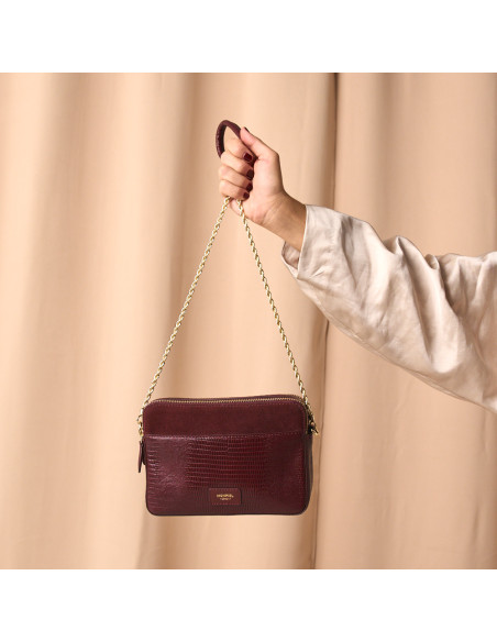 Sac Femme en Cuir avec Chaîne Dorée Olivia