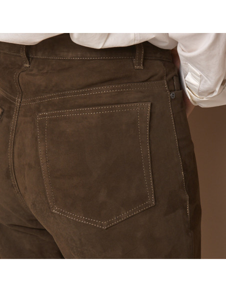 Pantalón Ante Cinco Bolsillos