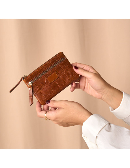 Monedero de Piel para Mujer con Bolsillo