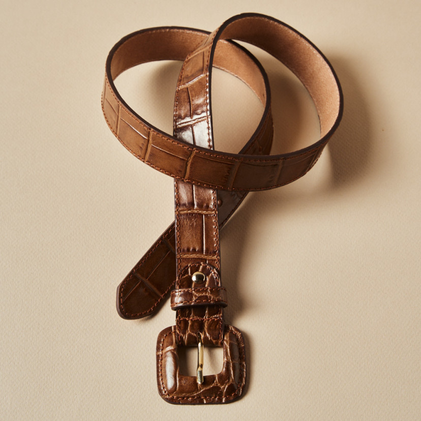 Ceinture en cuir femme avec boucle...