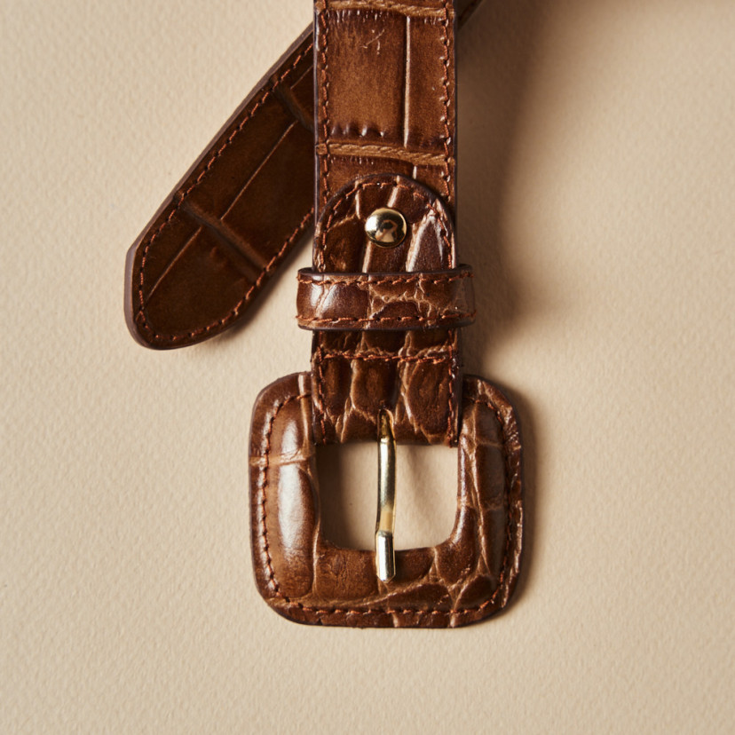 Ceinture en cuir femme avec boucle...