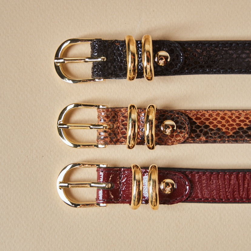 Cintura da Donna in Pelle Stretta con...