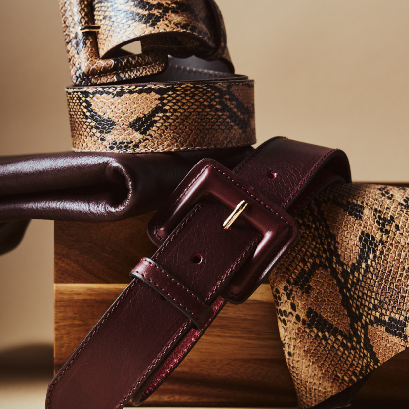 Large ceinture pour femme en cuir...