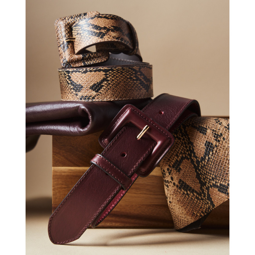 Large ceinture pour femme en cuir...