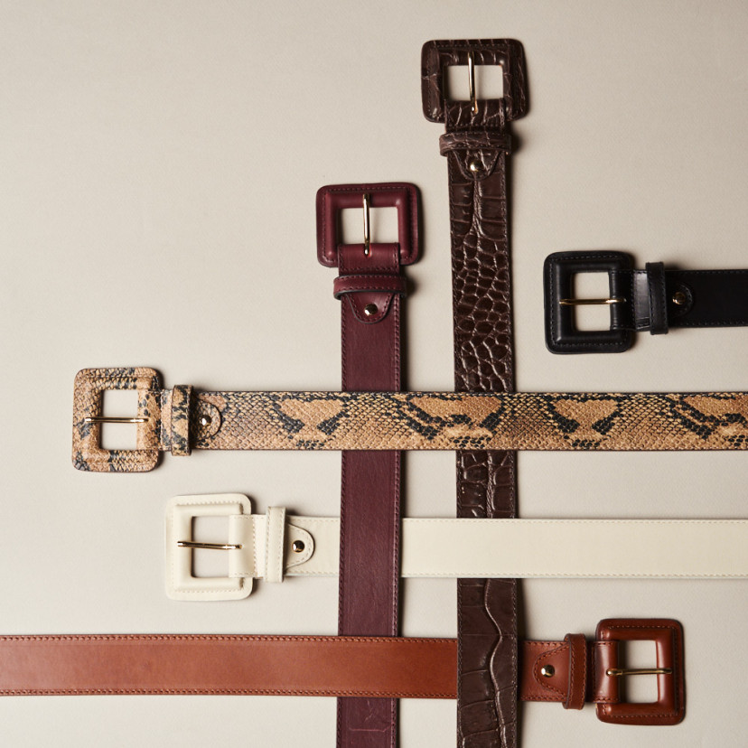 Large ceinture pour femme en cuir...