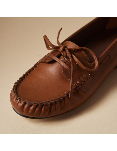 Leather Boat Shoes for Women Marina